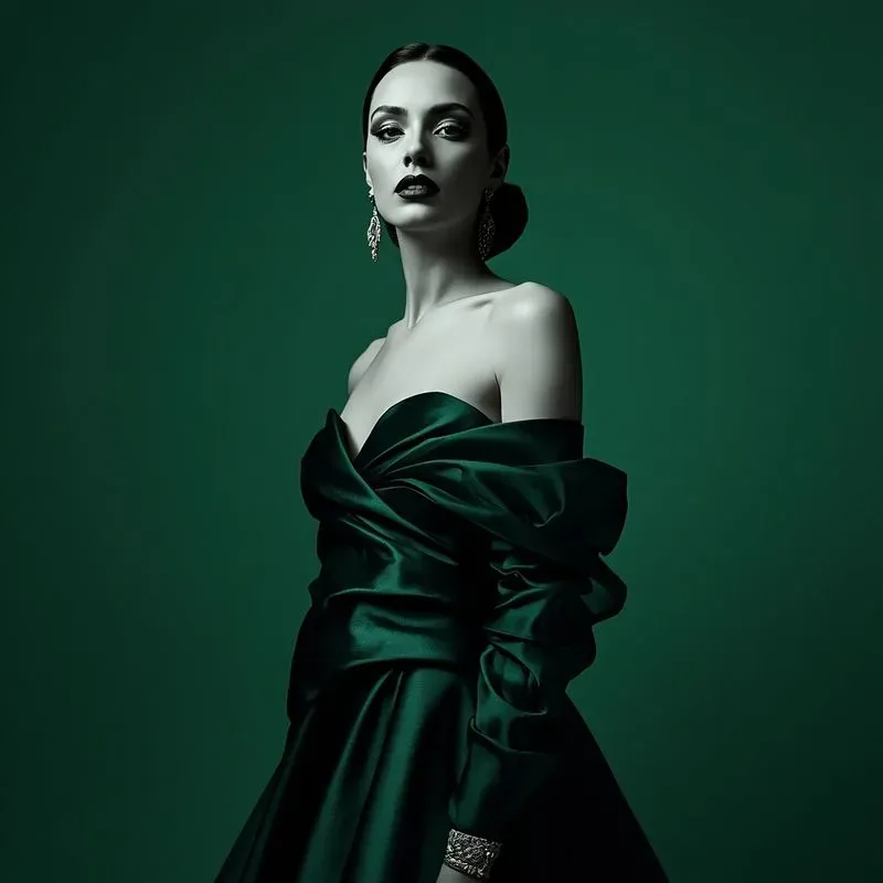 Monochromatic Luxury Fashion Portraits