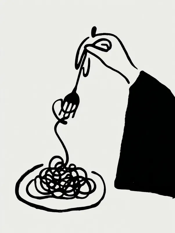 Black Ink Line Art Prints