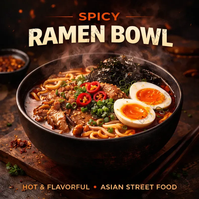 Bold Restaurant Food Poster Designs