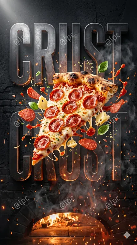 3D Exploded Food Advertising Posters