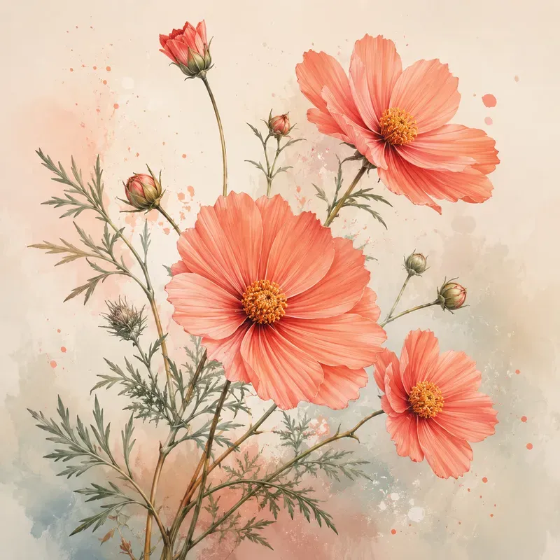 Elegant Botanical Bloom Posters