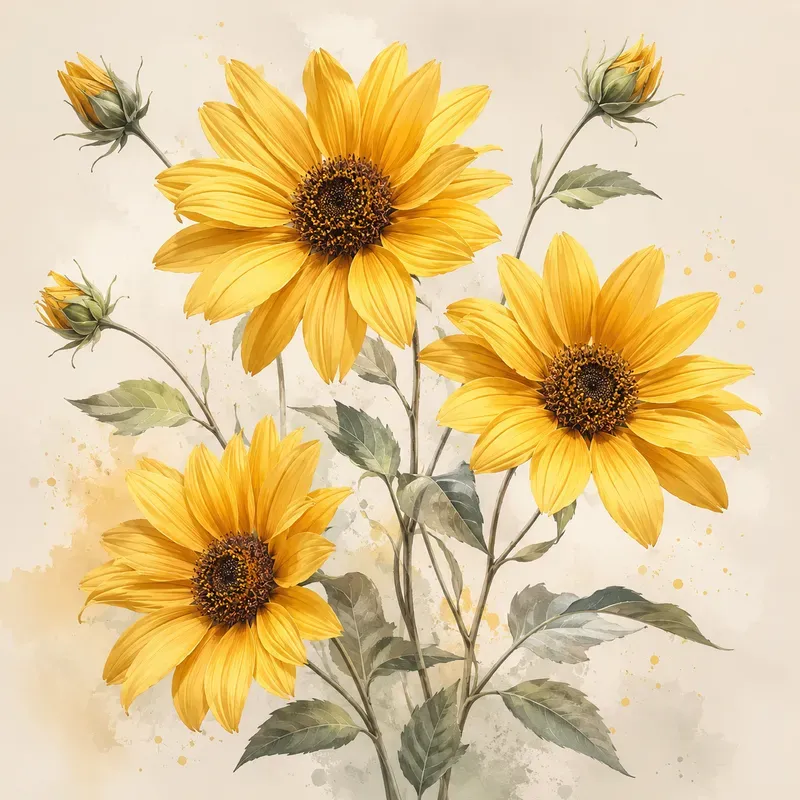 Elegant Botanical Bloom Posters
