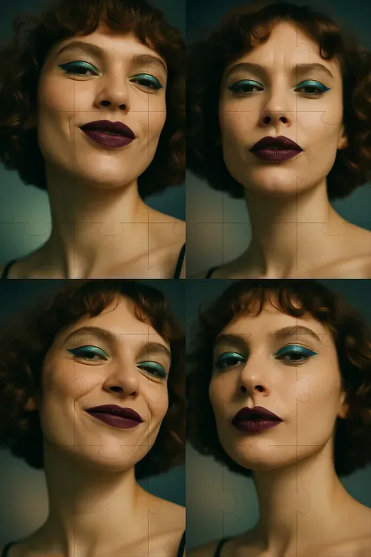 Realistic Close Up Portrait Collages