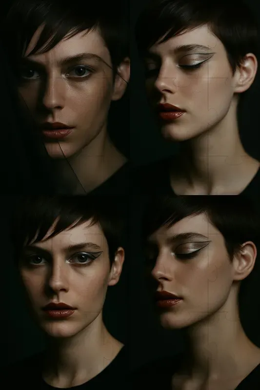 Realistic Close Up Portrait Collages
