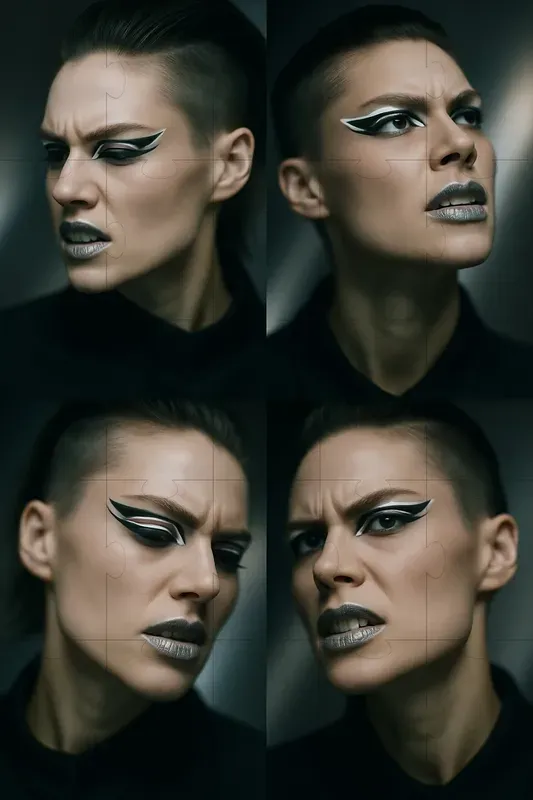 Realistic Close Up Portrait Collages