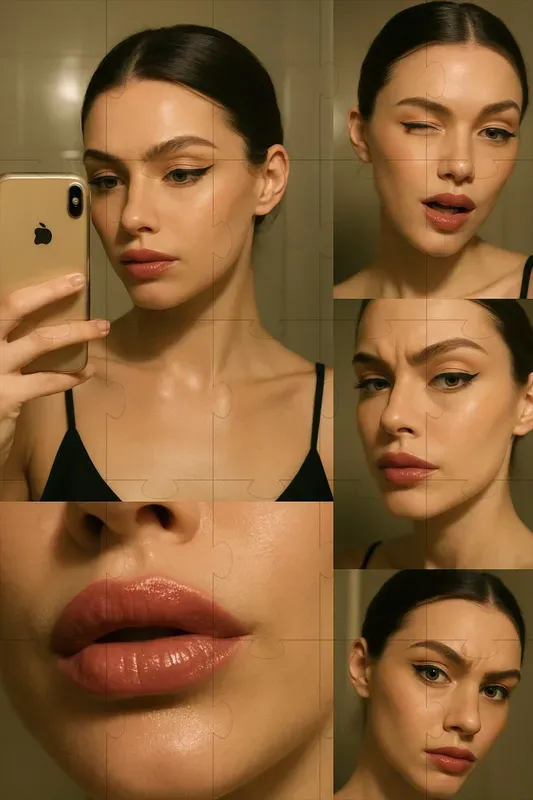 Realistic Close Up Portrait Collages