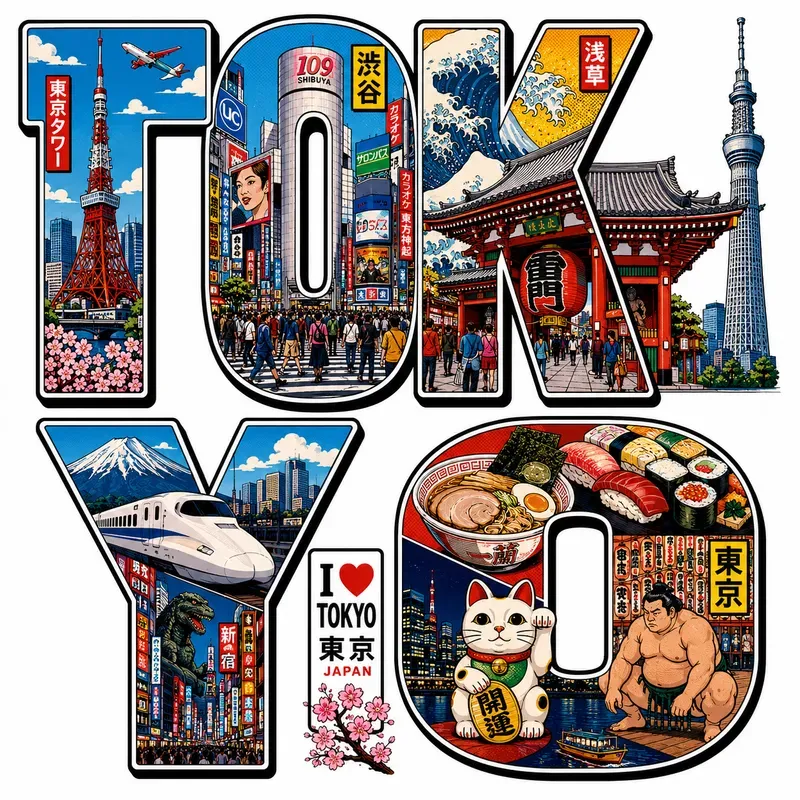 Pop Art City Letter Posters 3D