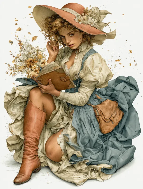 Cinematic Watercolor Characters