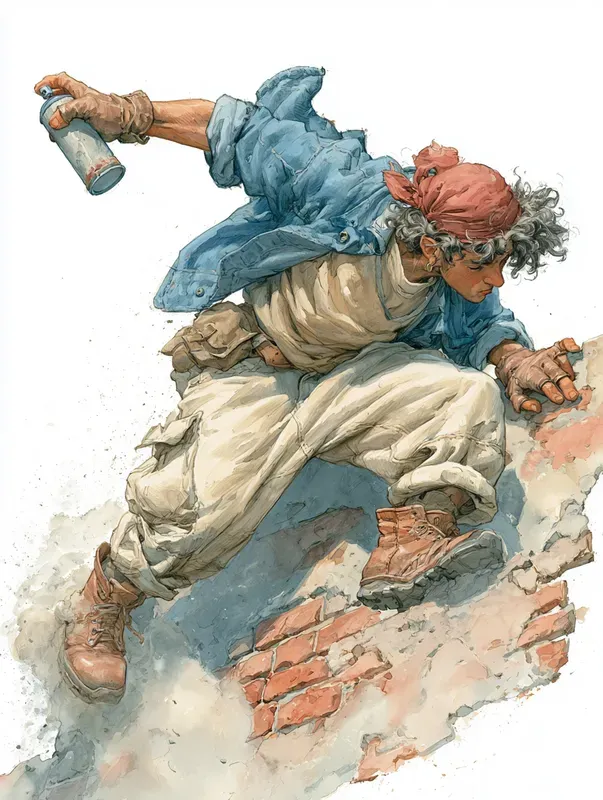 Cinematic Watercolor Characters