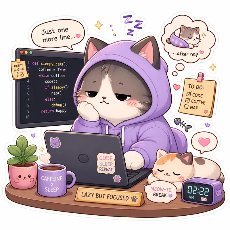 Kawaii Coding Characters