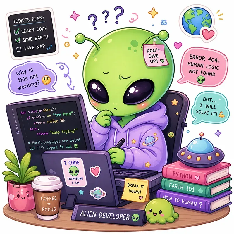 Kawaii Coding Characters