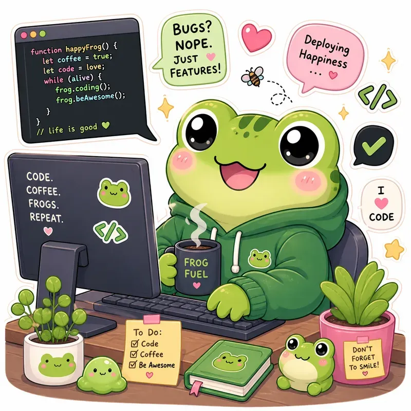 Kawaii Coding Characters