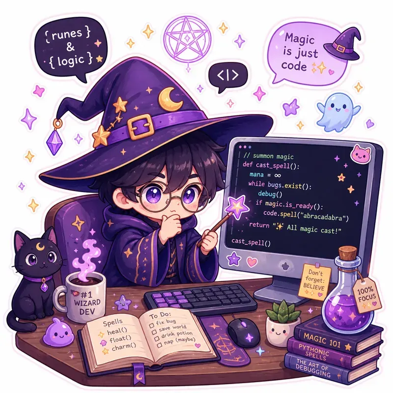 Kawaii Coding Characters