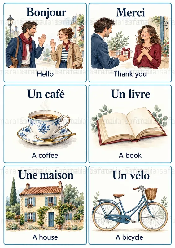 Illustrated Flashcard Sheets Generator