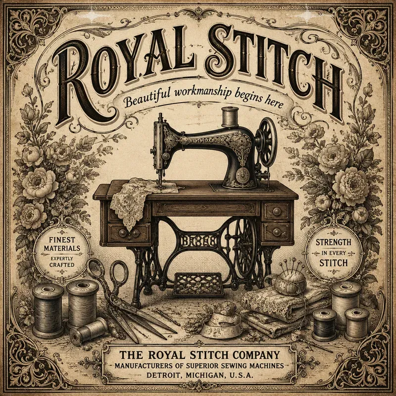 Classic Antique Vintage Ad Generator