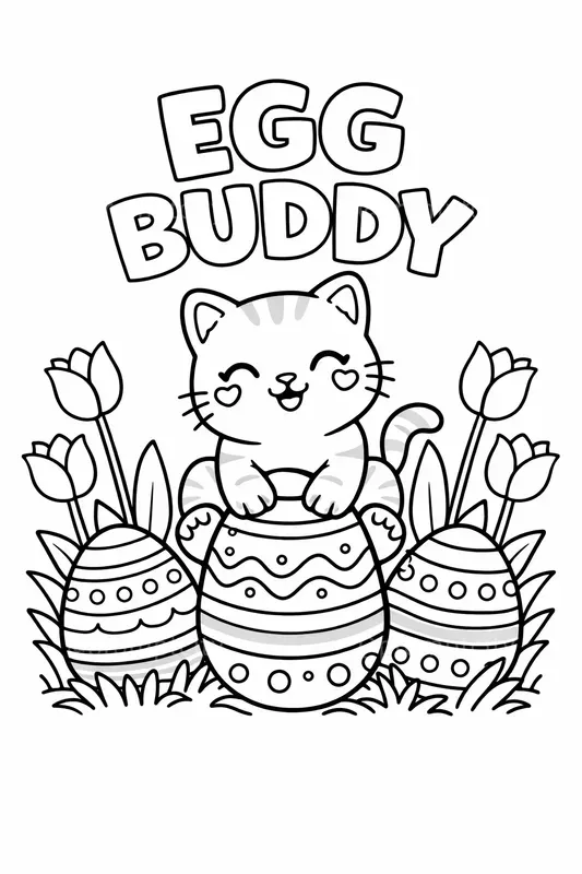 Easter Coloring Book Line Art