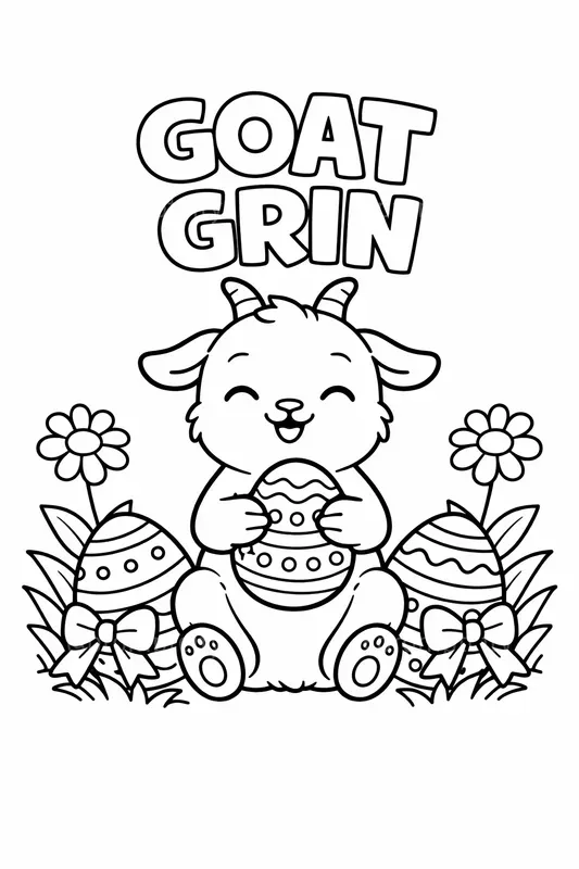 Easter Coloring Book Line Art