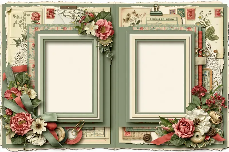 Vintage Printable Scrapbook Pages