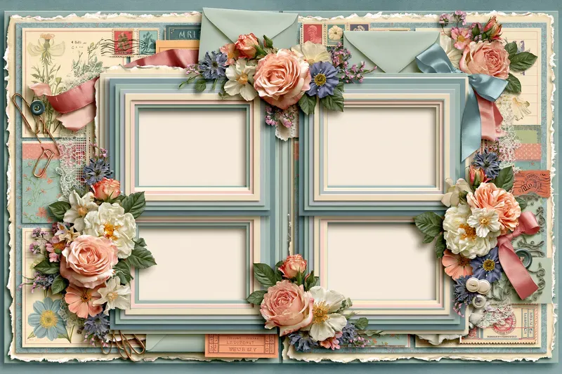 Vintage Printable Scrapbook Pages