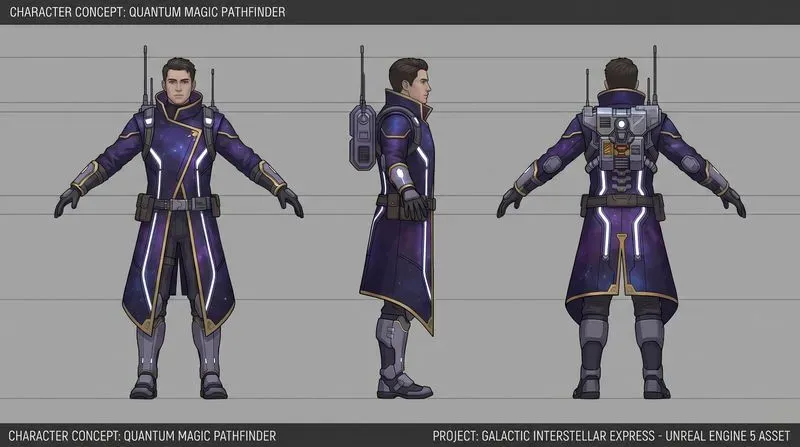 360 Orthographic Character Turnarounds