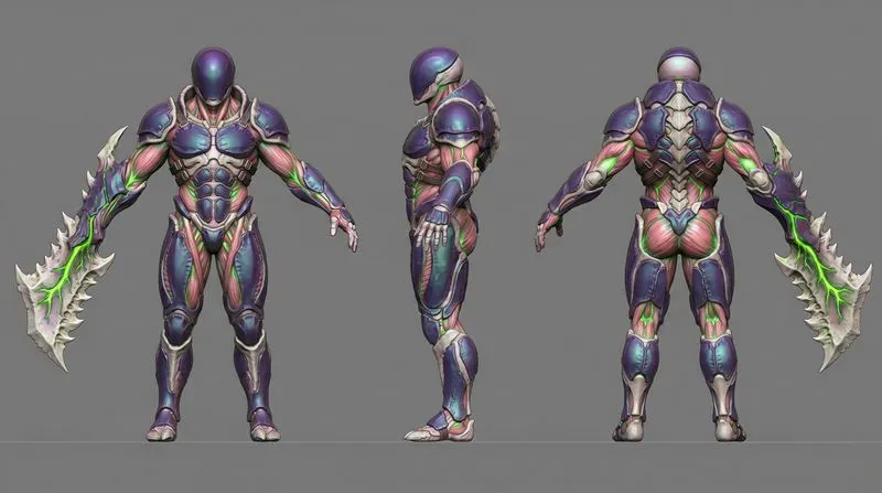360 Orthographic Character Turnarounds