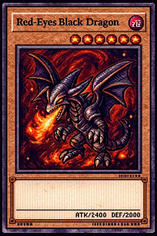 Pixel Art Cards Yugioh
