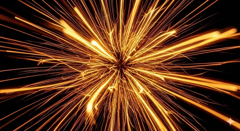 Neon Light Painting Abstract Art