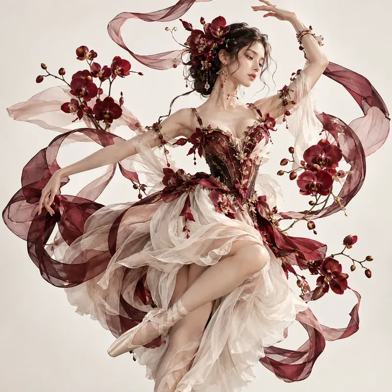 Gothic Crimson Fashion Dreams