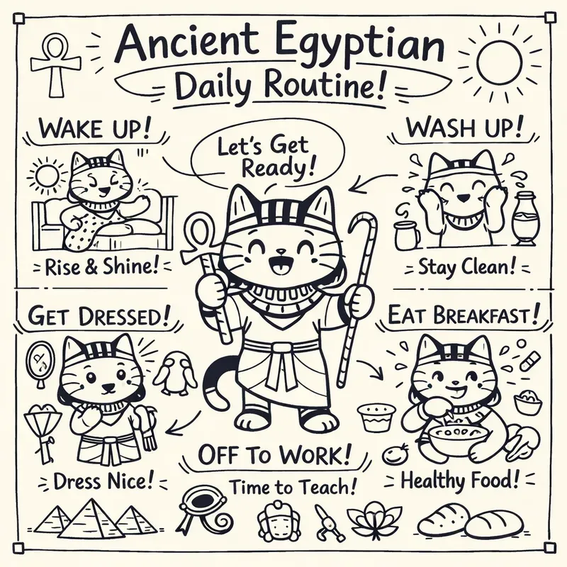 Hand Drawn Daily Life Lesson Posters Art