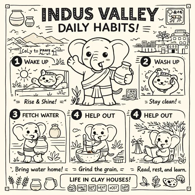 Hand Drawn Daily Life Lesson Posters Art