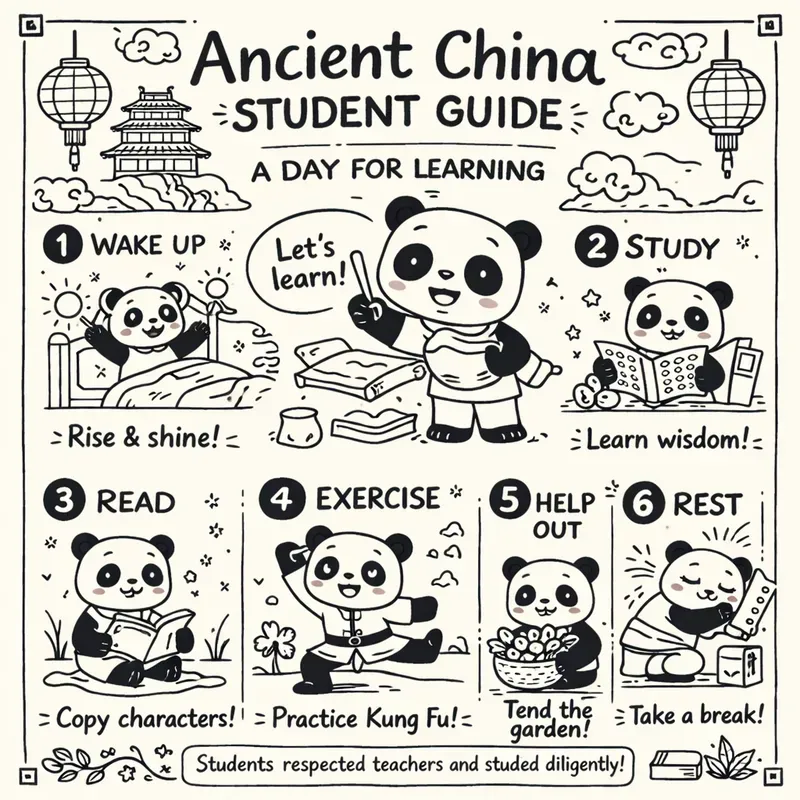 Hand Drawn Daily Life Lesson Posters Art