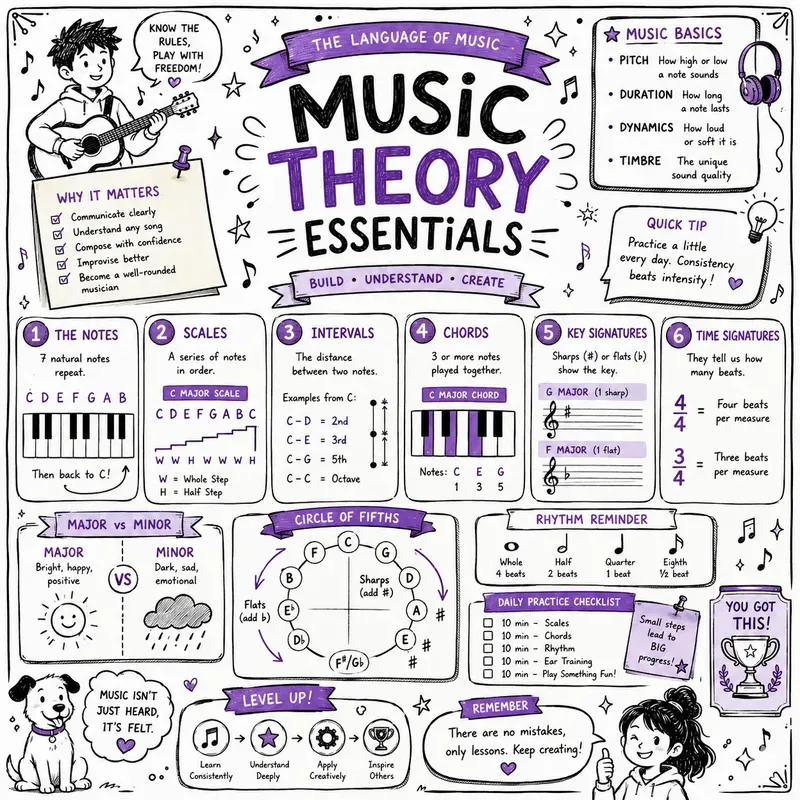 Creative Doodle Learning Poster Guides