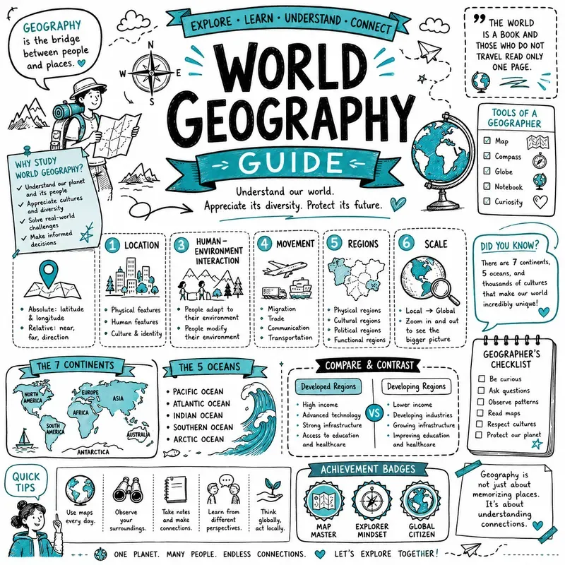 Creative Doodle Learning Poster Guides