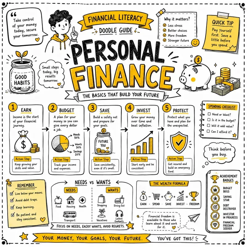 Creative Doodle Learning Poster Guides