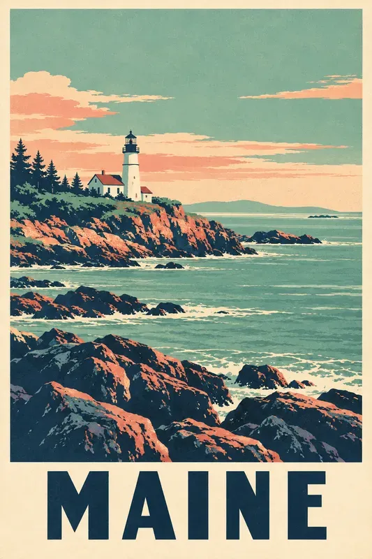 Vintage Poster Destination Wall Art
