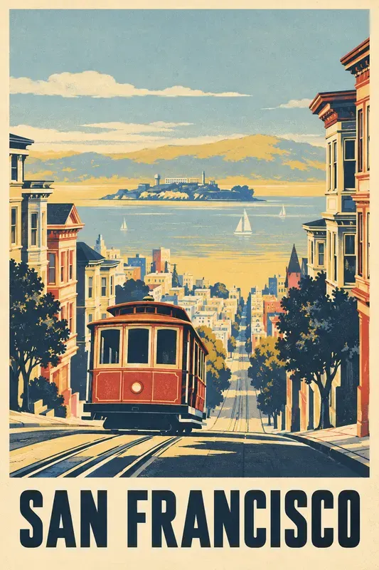 Vintage Poster Destination Wall Art