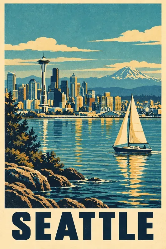 Vintage Poster Destination Wall Art