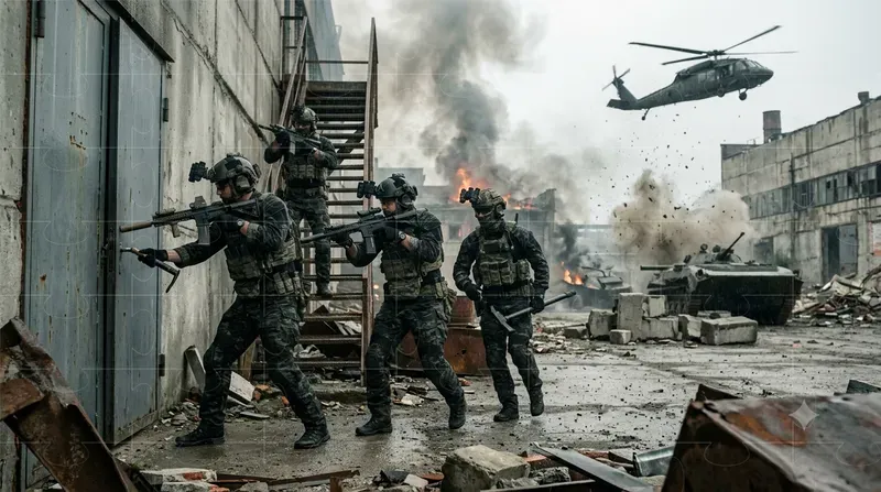 Cinematic War Zone Action Generator