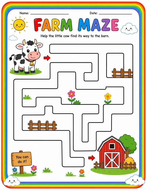 Kids Activity Worksheet Generator