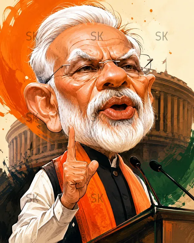 Cinematic Satirical Celebs Caricatures