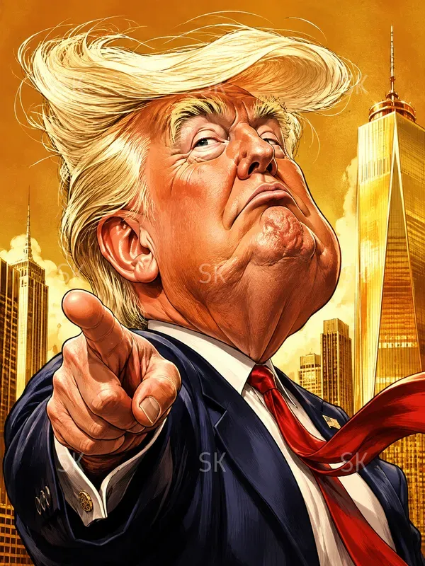 Cinematic Satirical Celebs Caricatures