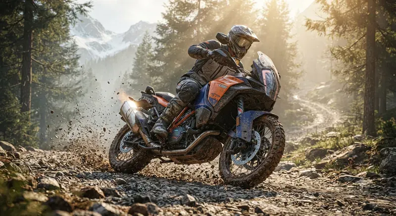 Epic Mountain Motorcycle Landscapes