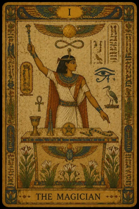 Ancient Egyptian Tarot Card Generator