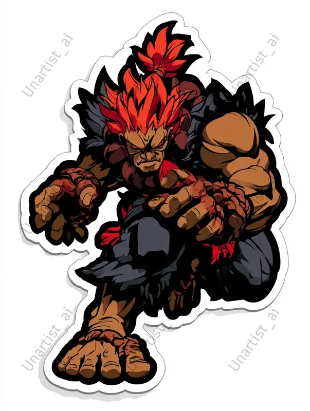 Street Fighter Sticker Art