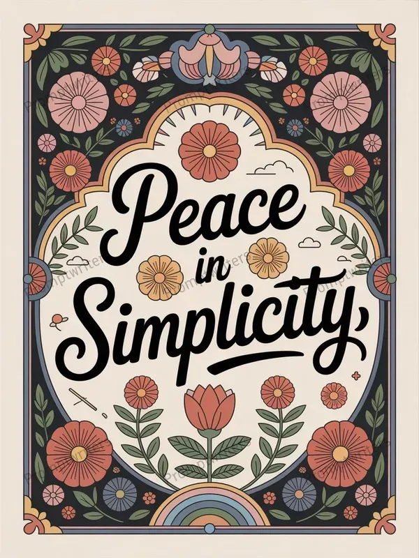 Folk Art Inspired Motivational Posters