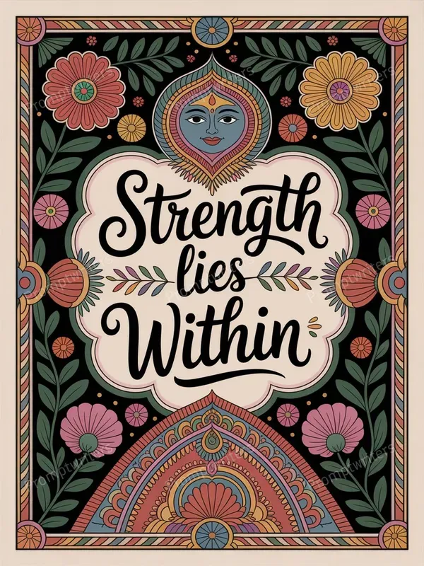 Folk Art Inspired Motivational Posters