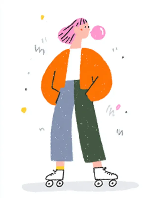 Quirky Editorial Risograph Characters