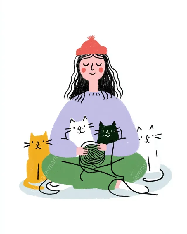 Quirky Editorial Risograph Characters