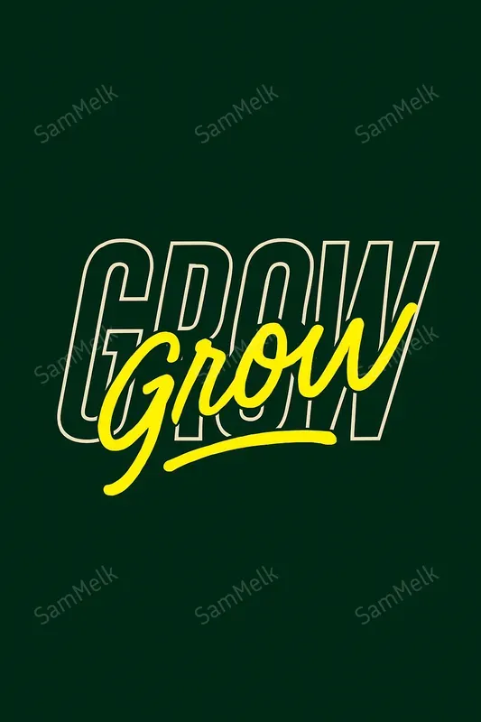 Modern Layered Typography Designs