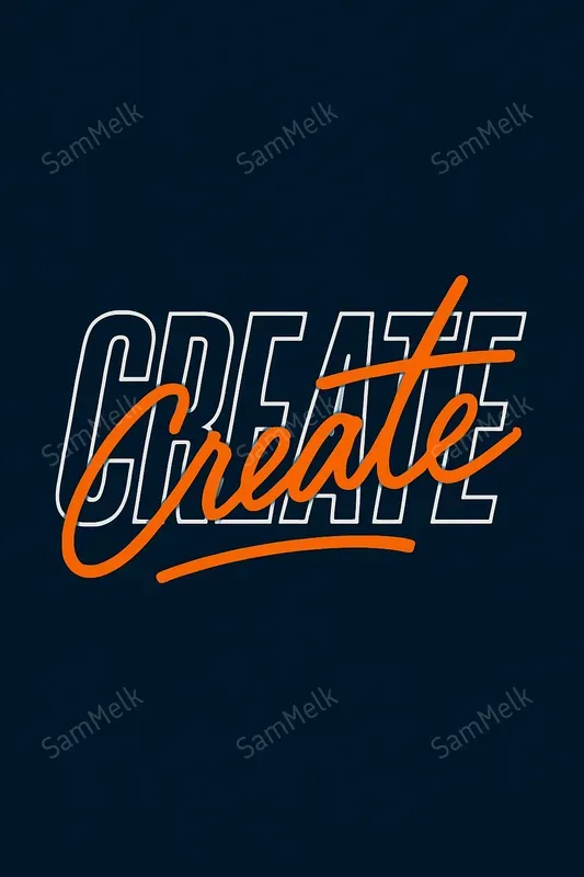 Modern Layered Typography Designs